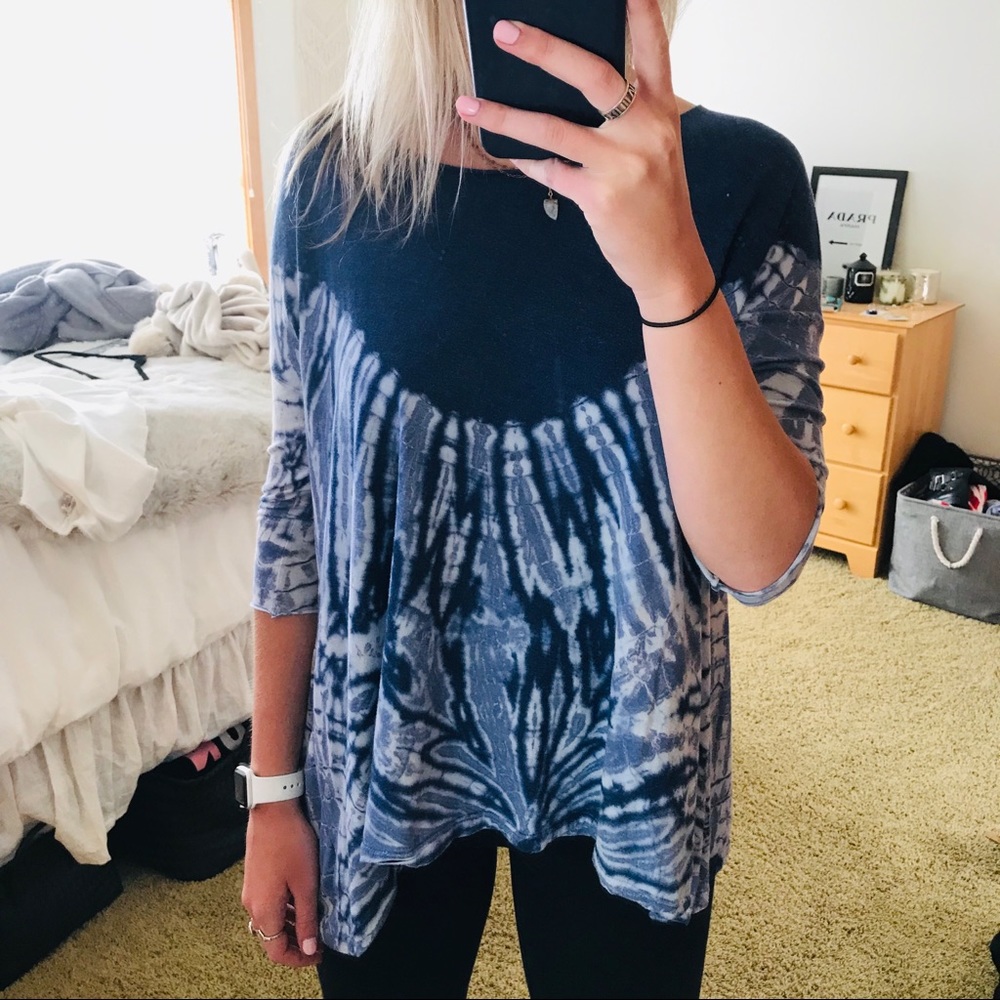 Free people tie dye top